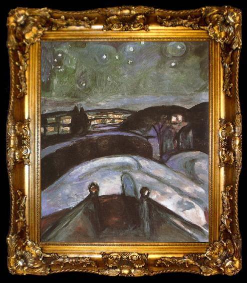 framed  Edvard Munch Night, ta009-2